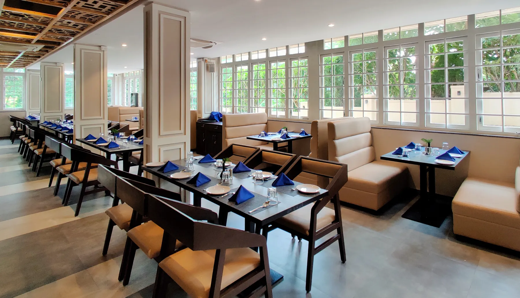 The dining hall — Luxe 28, Karjat